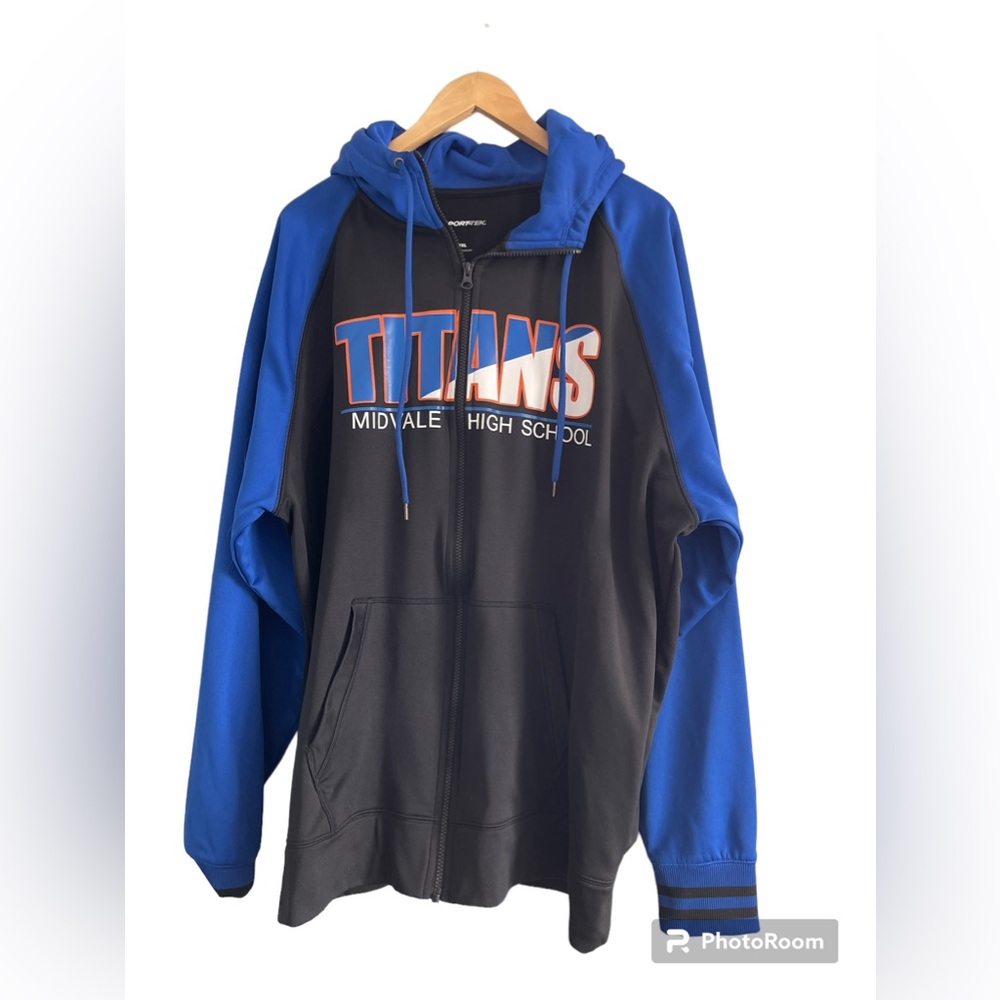 Mens 3XL sport-tex full zip jacket with pockets and hoodie